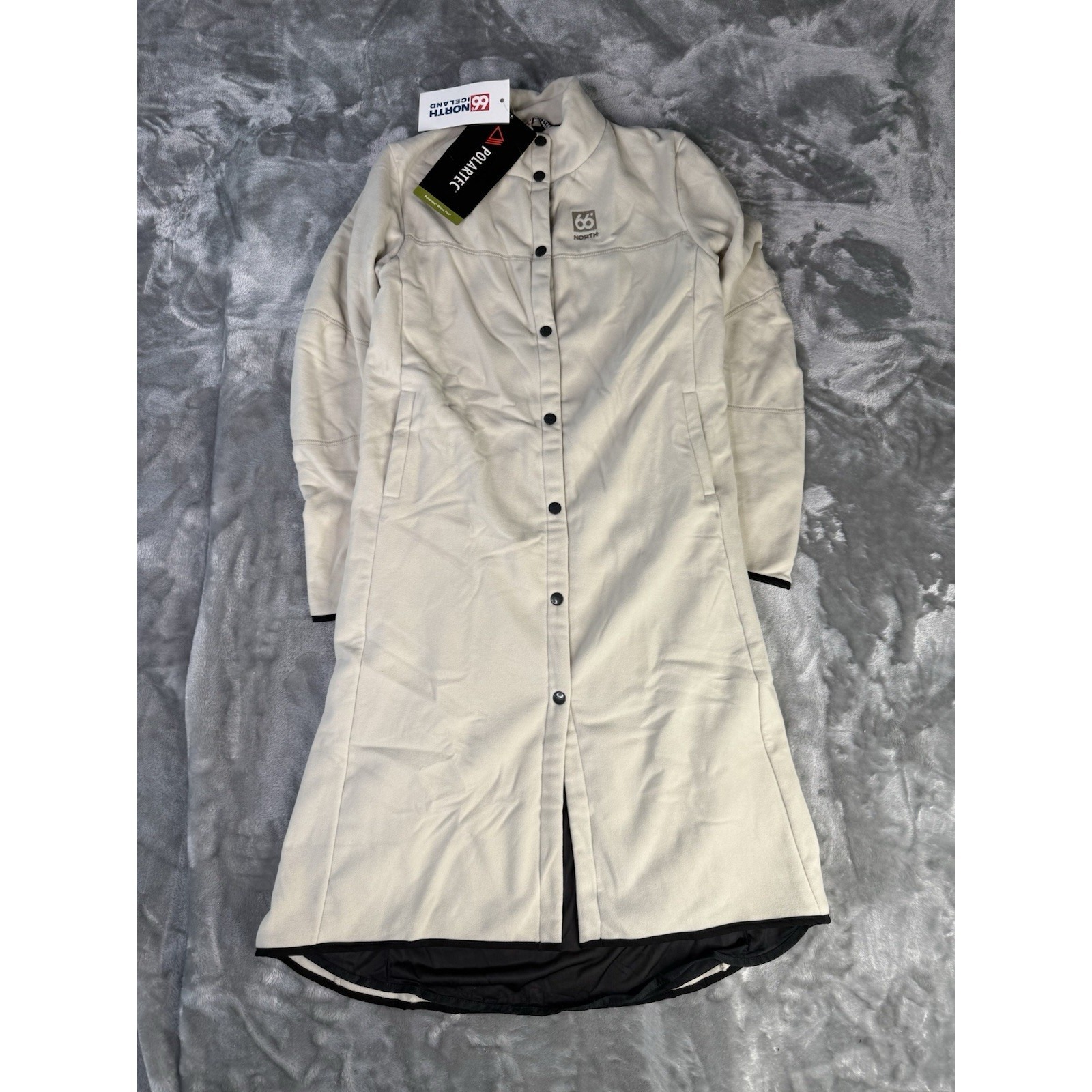 Nwt 66north Trench Coats Polar Tech Kjolur Coat White Dardanella Size Medium